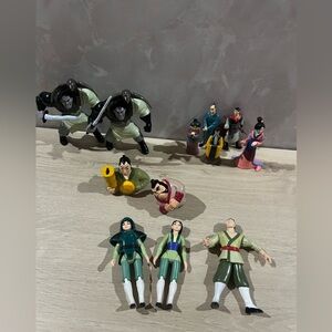⭐ Vintage 1998 Disney Mulan Figure Lot – 12-Piece Set! ⭐